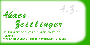 akacs zeitlinger business card